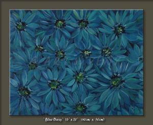 Blue Daisy Flowers